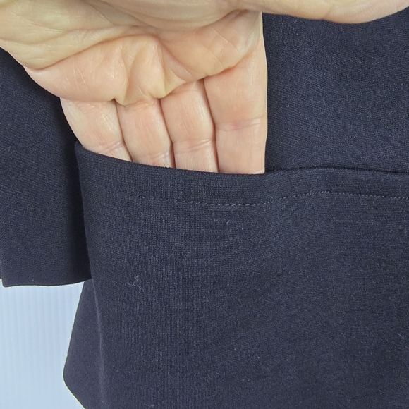 Vince Womens Black Cropped JacketSmall Button DetailRuched Sleeve Stand UpCollar - Picture 3 of 15